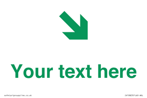 Custom Safe Condition inverse: Green Down right arrow